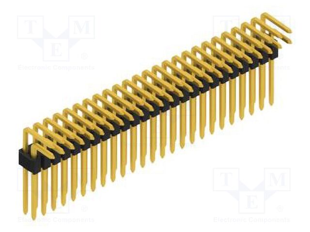 Connector: pin strips; pin header; male; PIN: 50; 1.27mm; THT; 2x25