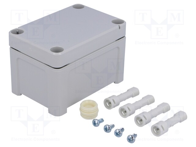 Enclosure: multipurpose; X: 65mm; Y: 95mm; Z: 60mm; TEMPO; ABS; grey