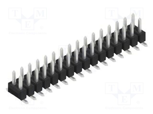Connector: pin strips; pin header; male; PIN: 32; 2.54mm; SMT; 2x16