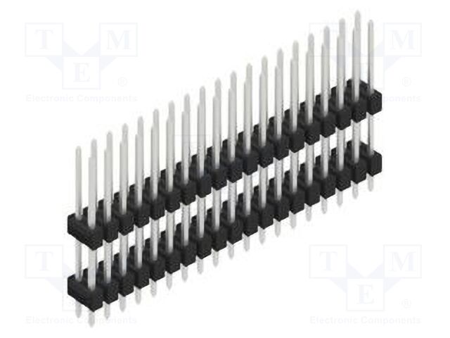 Connector: pin strips; pin header; male; PIN: 38; 2.54mm; THT; 2x19