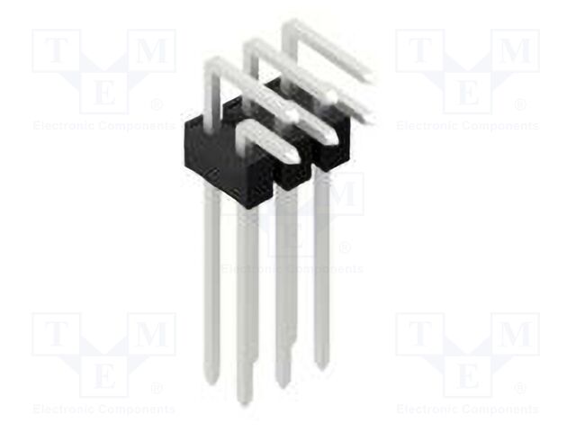 Connector: pin strips; pin header; male; PIN: 6; 2.54mm; THT; 2x3