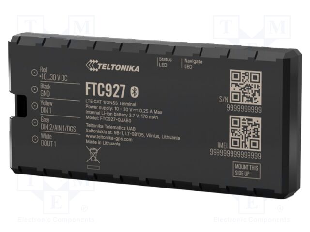 Module: GPRS/GNSS; Bluetooth: 4.2,BLE; accelerometer; 128MBFLASH