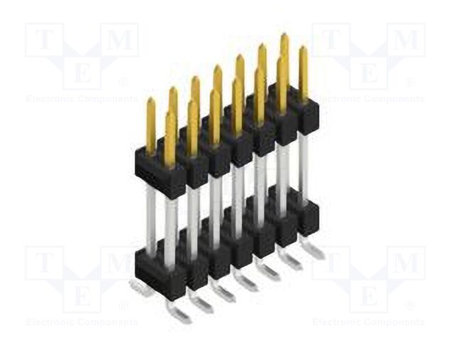 Connector: pin strips; pin header; male; PIN: 14; 2.54mm; SMT; 2x7