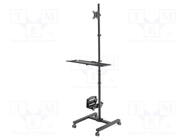 Stand; 8kg; 17÷32"; black; Standard: 75x75mm,100x100mm