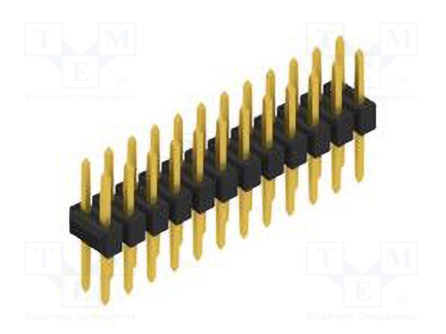 Connector: pin strips; pin header; male; PIN: 24; 2.54mm; THT; 2x12
