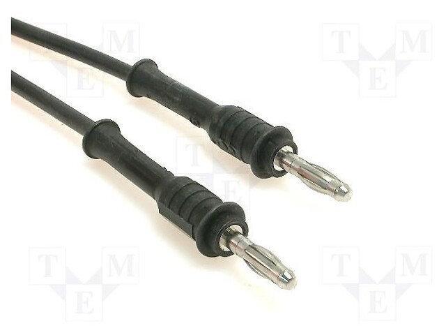 Test lead; 2m; black; 20A; 70VDC; Cond.cross sec: 1mm2; 33VAC