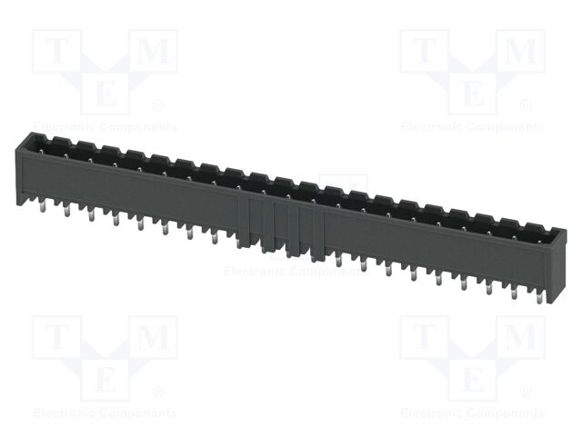 PCB headers, nominal cross section: 2.5 mm2, color: black, n