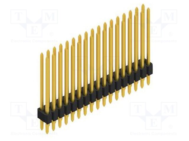 Connector: pin strips; pin header; male; PIN: 34; 1.27mm; THT; 2x17
