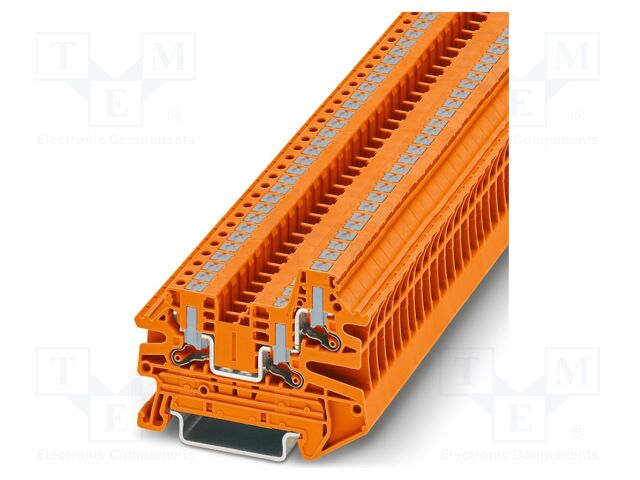 Splice terminal: rail; PTV; 24A; 800V; push-in; PA; L: 45.7mm; H: 60mm