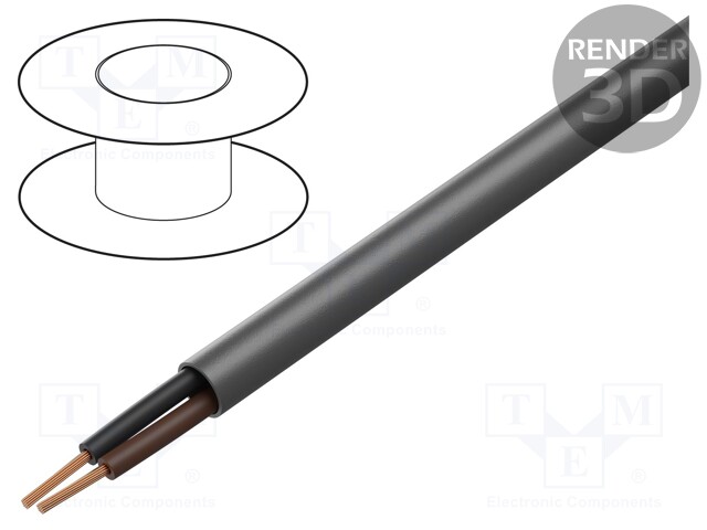 Wire; stranded; Cu; EcoCable® Mini,EcoGen™,UL AWM 21460; 2x28AWG
