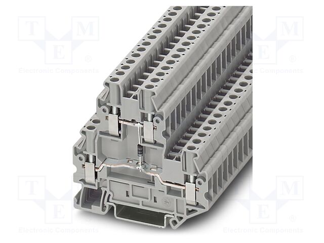 Splice terminal: rail; PA; L: 64.4mm; terminals: 4; W: 5.2mm