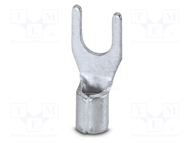 Non-insulated; Body: silver; Tip: fork