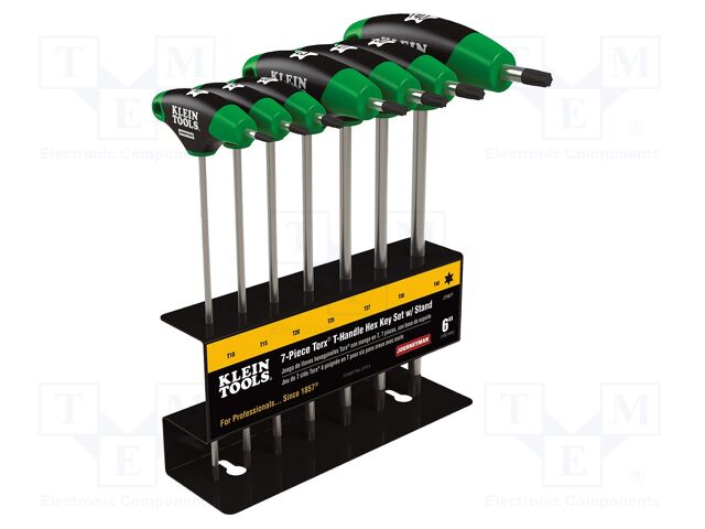 Wrench: imbus Torx®-set; steel; 7pcs; Kit: holder