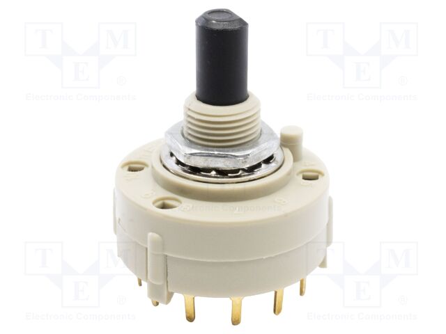 Switch: rotary; Pos: 7; 0.15A/250VAC; THT; Leads: for soldering