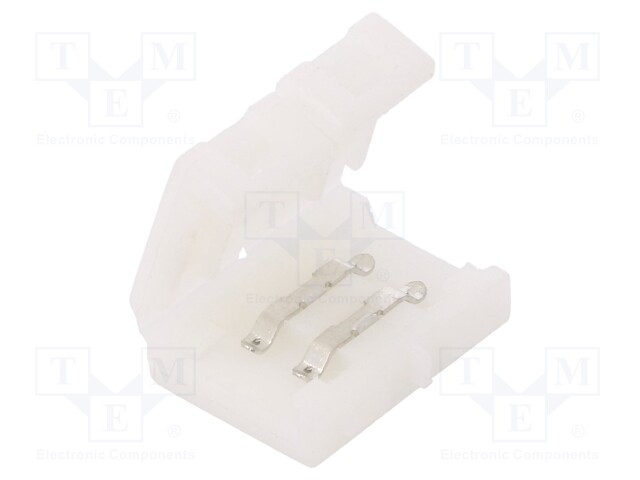 Terminal; Connector: for LED stripes; PIN: 2; snap-on