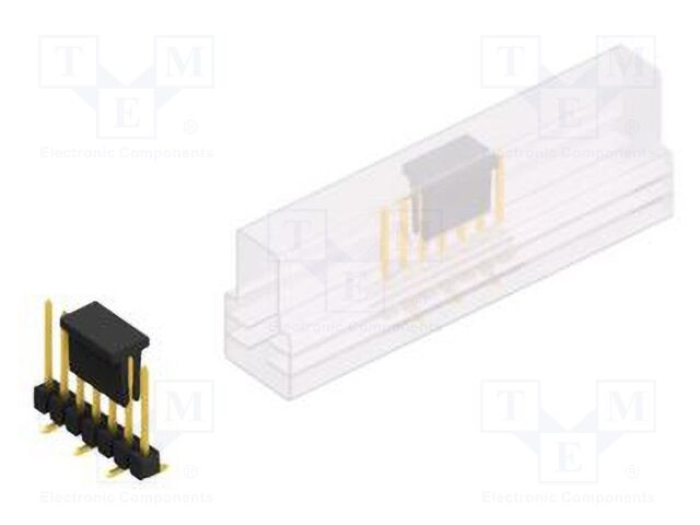 Connector: pin strips; pin header; male; PIN: 7; 2.54mm; SMT; 1x7