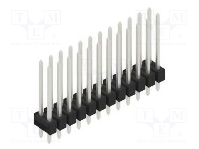 Connector: pin strips; pin header; male; PIN: 24; 2.54mm; THT; 2x12