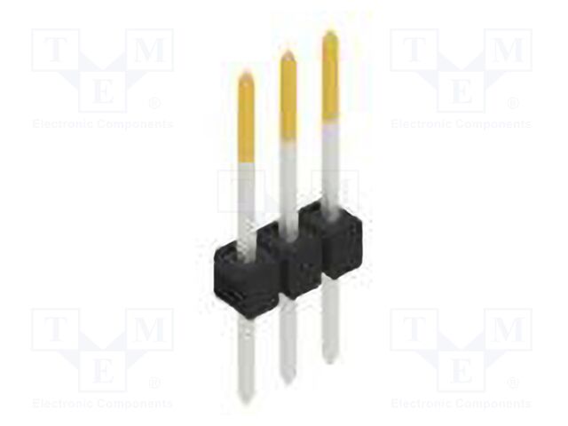 Connector: pin strips; pin header; male; PIN: 3; 2.54mm; THT; 1x3
