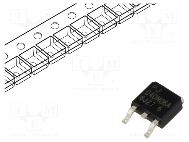Transistor: N-MOSFET; unipolar; 60V; 40A; TO252AA