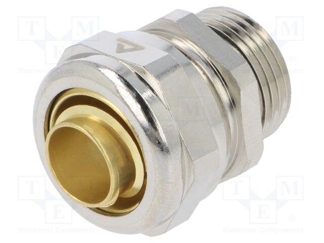 Straight terminal connector; ØBraid : 13mm; brass; -55÷260°C