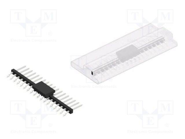 Connector: pin strips; pin header; male; PIN: 18; 2mm; SMT; 1x18