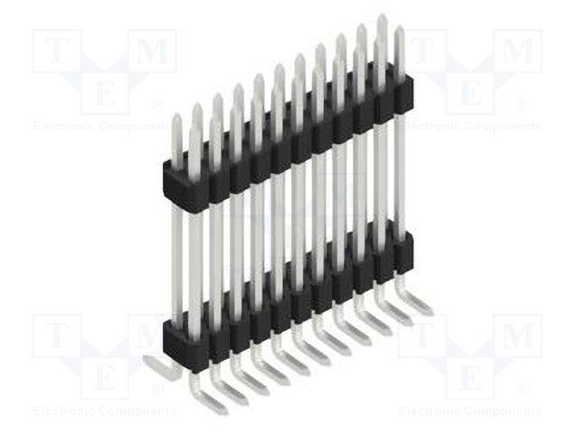 Connector: pin strips; pin header; male; PIN: 22; 1.27mm; SMT; 2x11