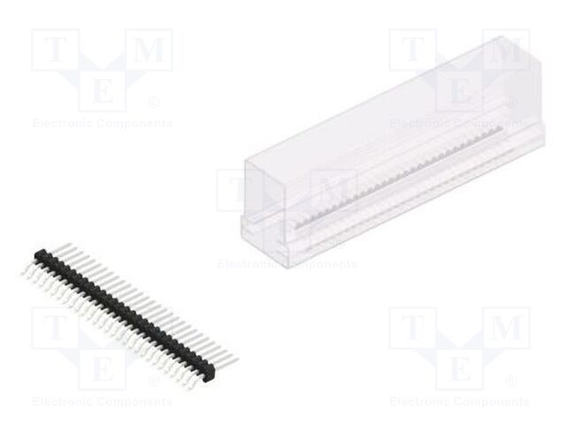 Connector: pin strips; pin header; male; PIN: 29; 1.27mm; SMT; 1x29