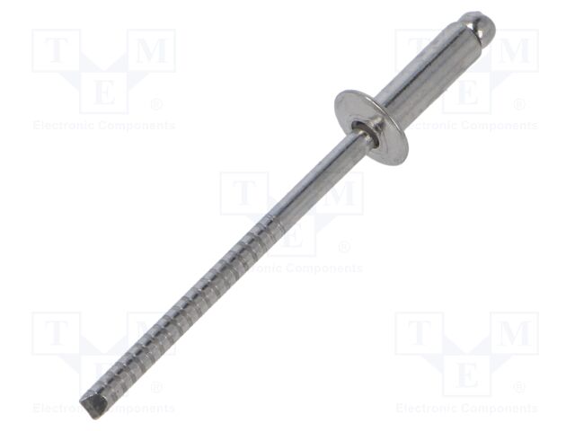 Rivet; A2 stainless steel; Rivet diam: 3.2mm; L.rivet: 10mm