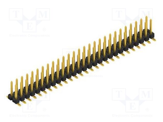Connector: pin strips; pin header; male; PIN: 54; 2.54mm; SMT; 2x27