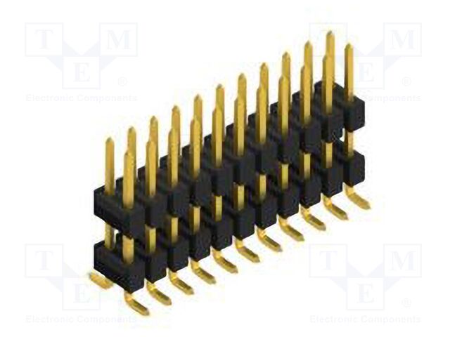 Connector: pin strips; pin header; male; PIN: 22; 2.54mm; SMT; 2x11