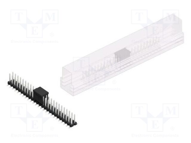 Connector: pin strips; pin header; male; PIN: 50; 2.54mm; SMT; 2x25