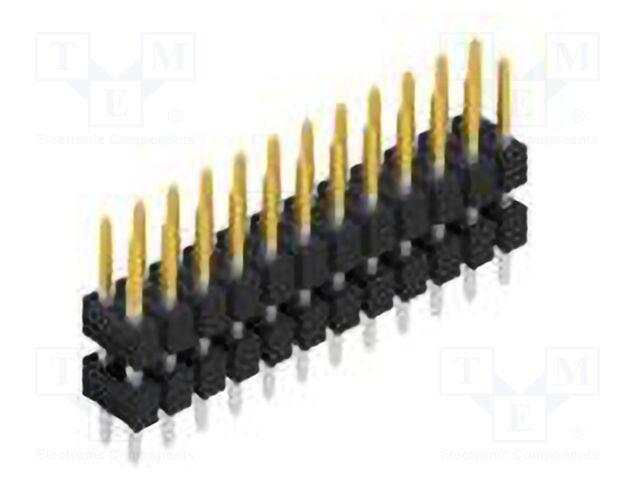 Connector: pin strips; pin header; male; PIN: 24; 2.54mm; THT; 2x12