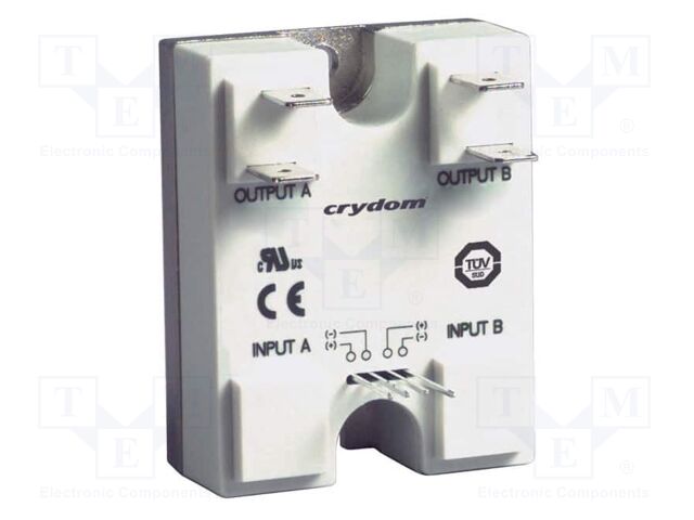 Relay: solid state; 25A; Uswitch: 48÷600VAC; 2-channels; -40÷80°C