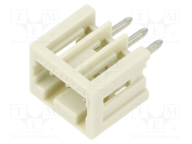 Terminal Block, Header, 2.5 mm, 3 Ways, 4 A, 150 V, Through Hole Vertical