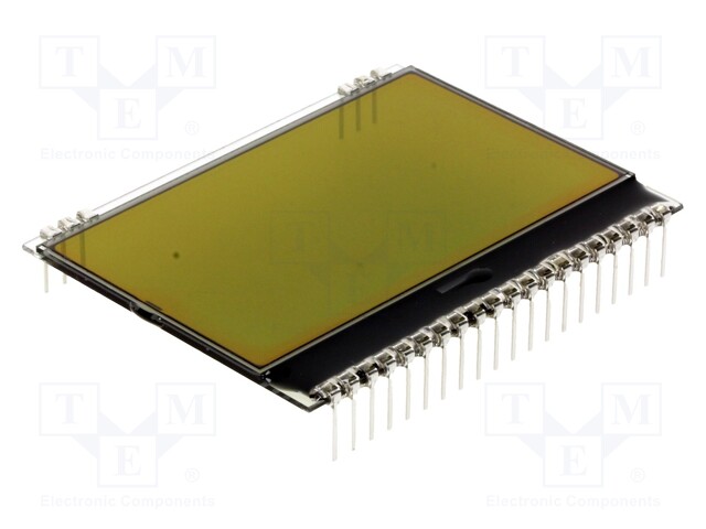 Display: LCD; graphical; 128x64; STN Positive; yellow-green