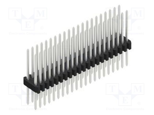 Connector: pin strips; pin header; male; PIN: 42; 1.27mm; THT; 2x21