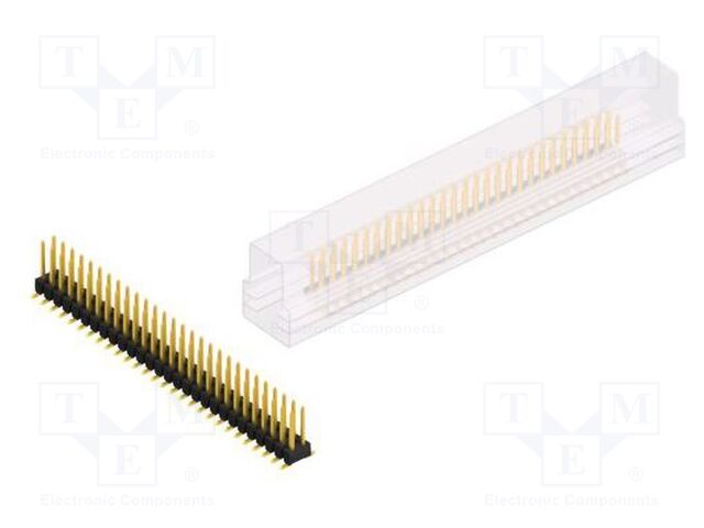Connector: pin strips; pin header; male; PIN: 56; 2.54mm; SMT; 2x28
