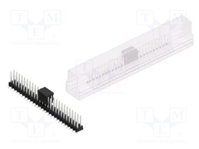 Connector: pin strips; pin header; male; PIN: 52; 2.54mm; SMT; 2x26