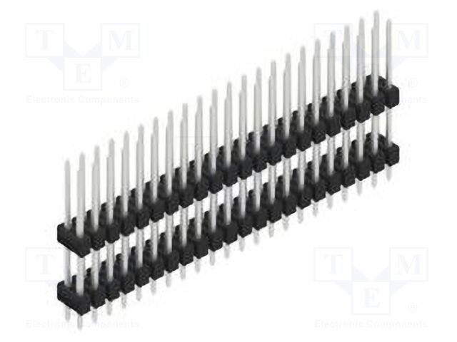 Connector: pin strips; pin header; male; PIN: 44; 2.54mm; THT; 2x22