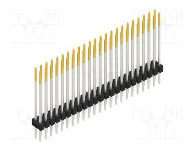 Connector: pin strips; pin header; male; PIN: 46; 2.54mm; THT; 2x23