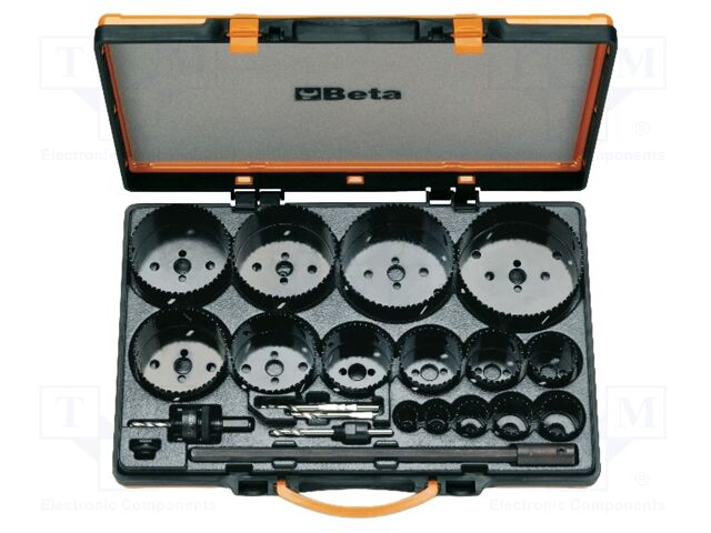 Hole saw; 21pcs; case