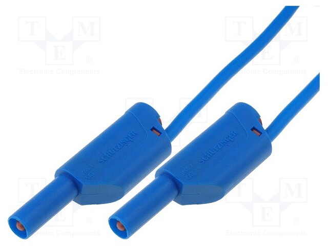 Test lead; PVC; 0.5m; blue; 32A; Cond.cross sec: 2.5mm2