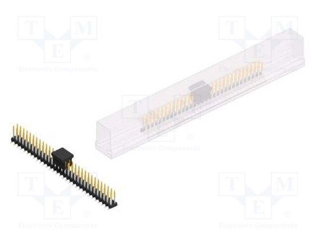 Connector: pin strips; pin header; male; PIN: 62; 2mm; SMT; 2x31