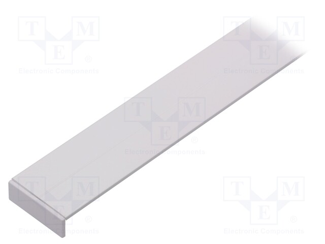 Profiles for LED modules; white; surface; white; L: 1m; aluminium