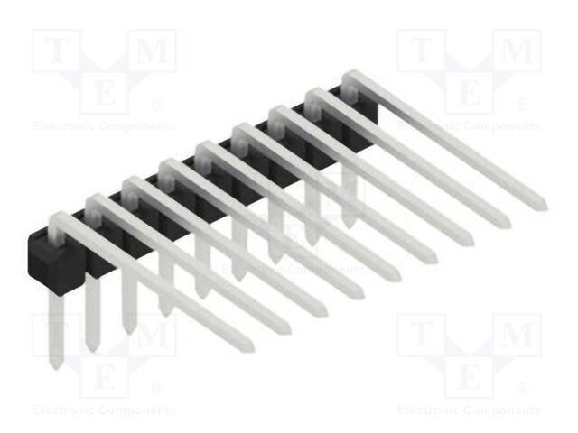 Connector: pin strips; pin header; male; PIN: 9; 2.54mm; THT; 1x9