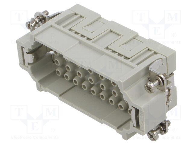 Heavy Duty Connector, CQE Series, CQE Class Series, Insert, 32 Contacts, Plug