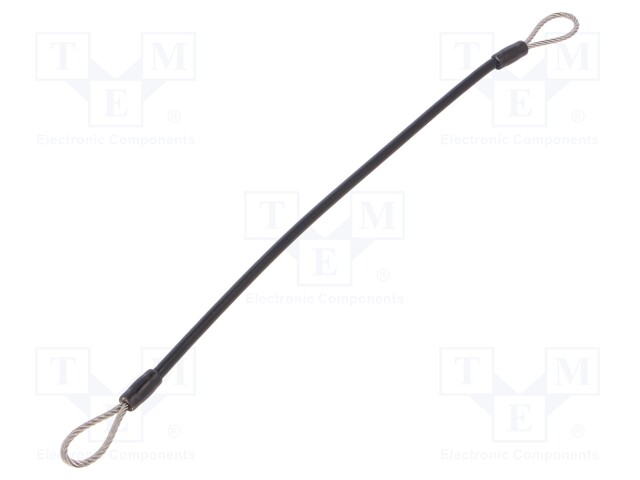 Retaining cable; Plating: PVC; Mat: stainless steel; 200mm