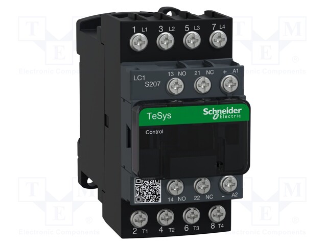 Contactor: 4-pole; NC x2 + NO x2; Auxiliary contacts: NC + NO