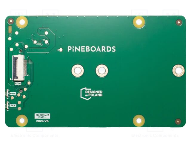 Expansion board; PCIe; adapter; Raspberry Pi 5; 90x56mm; 3A