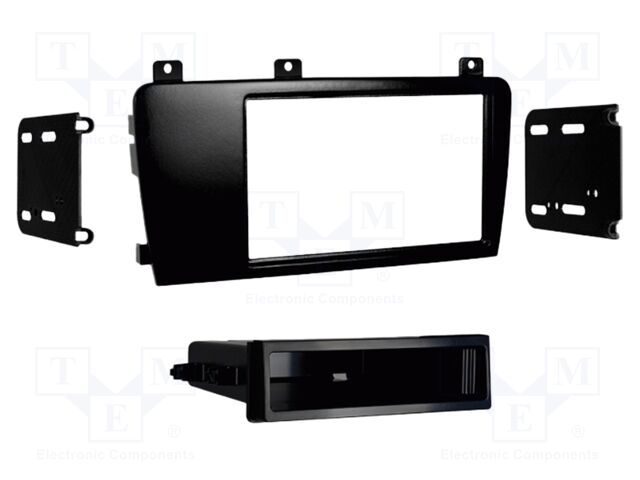 Radio frame; Volvo; 2 DIN; black